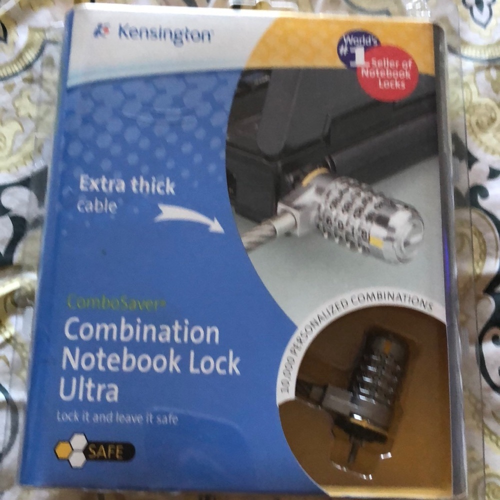 Combination notebook lock